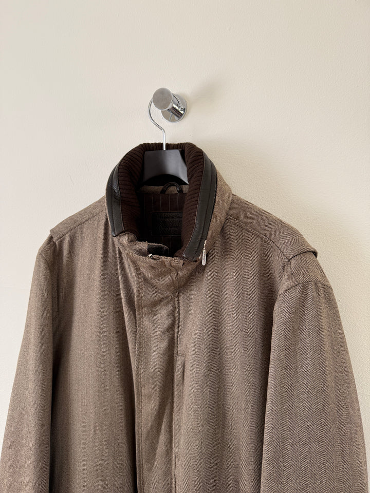 Herringbone Long Coat