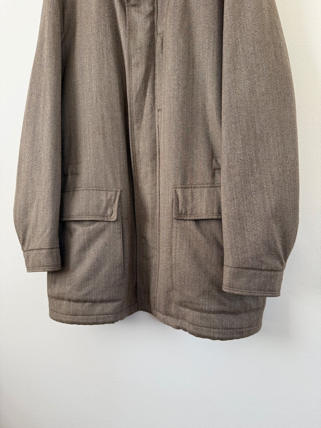 Herringbone Long Coat