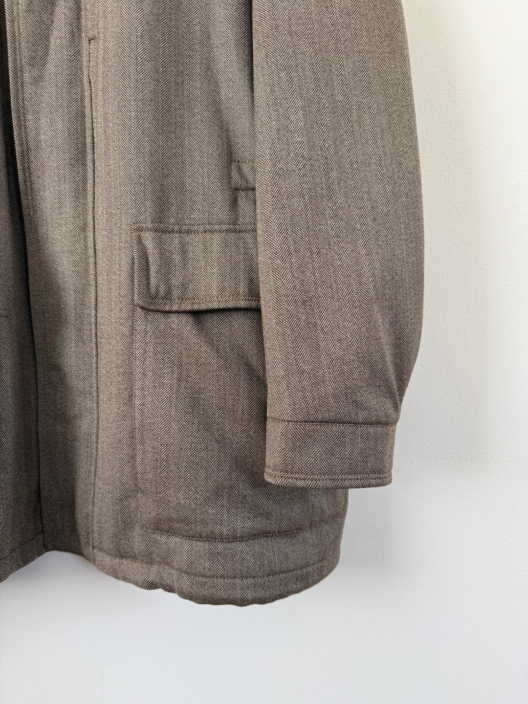 Herringbone Long Coat