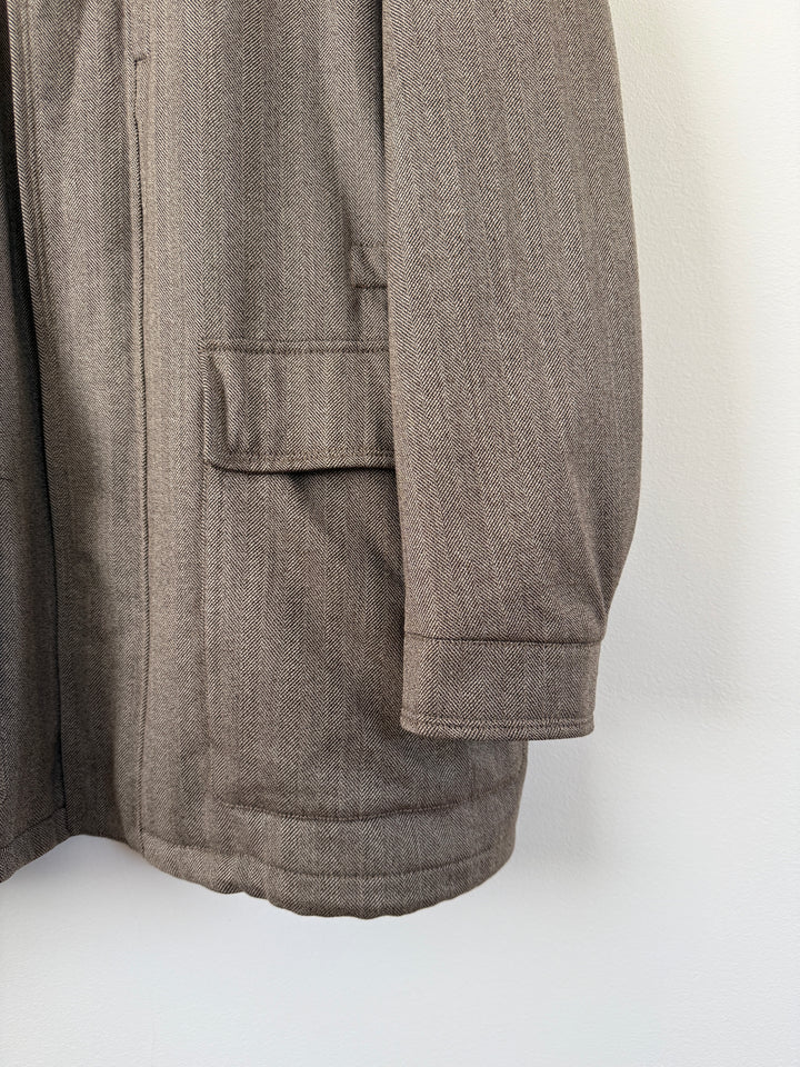 Herringbone Long Coat