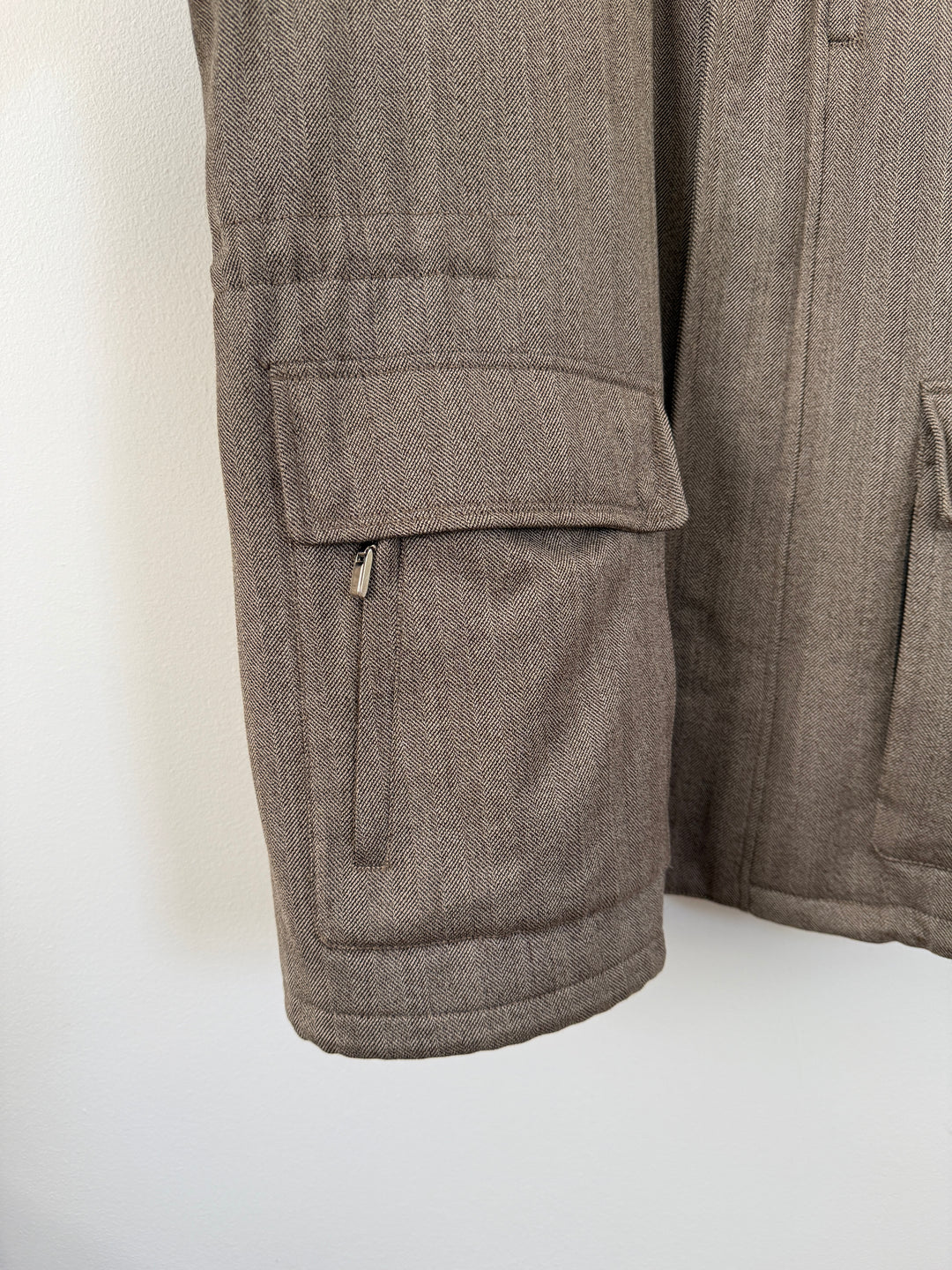 Herringbone Long Coat