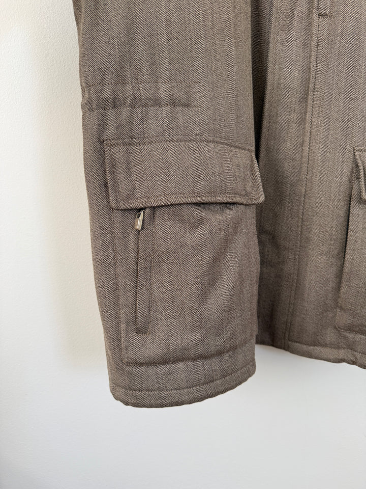 Herringbone Long Coat