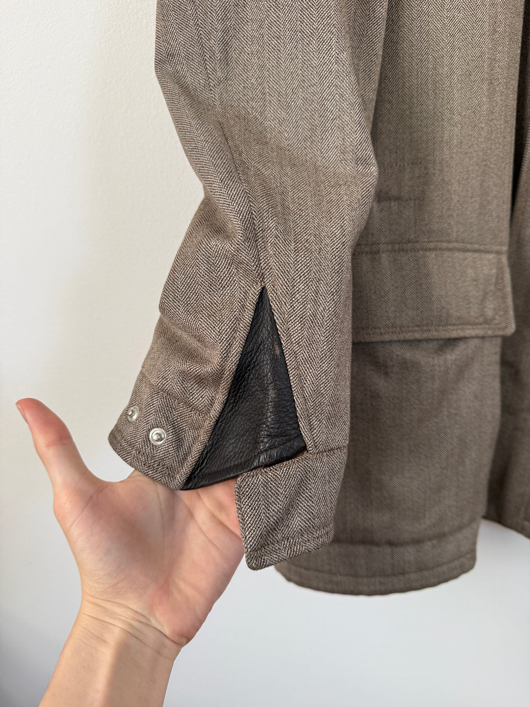 Herringbone Long Coat