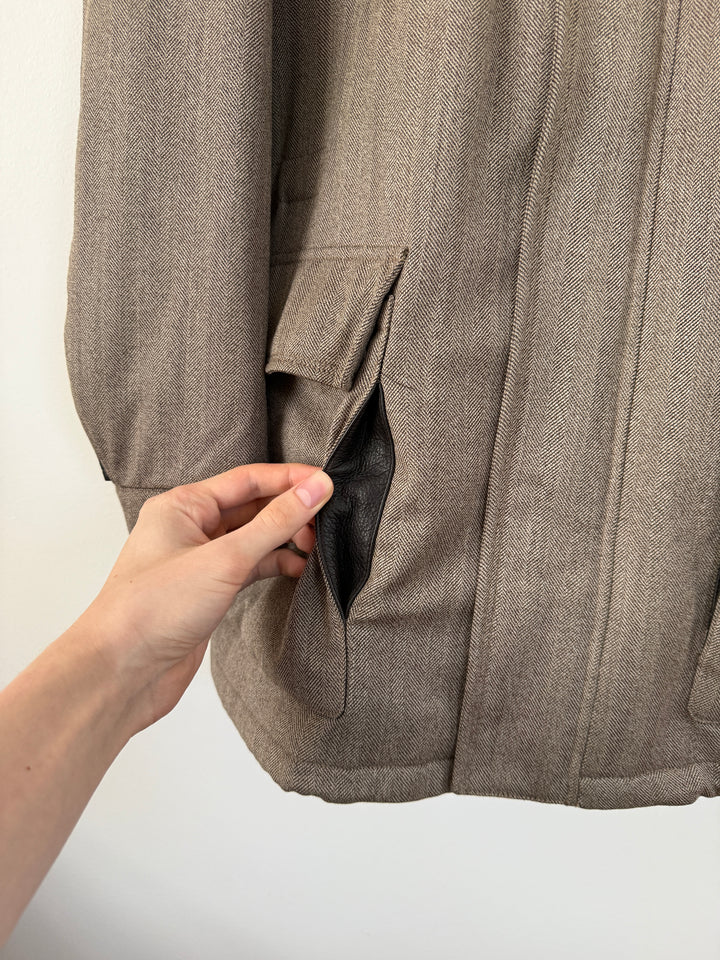 Herringbone Long Coat