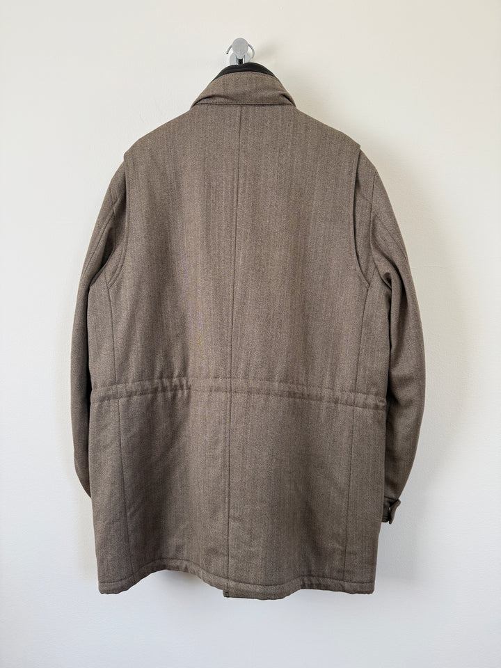 Herringbone Long Coat