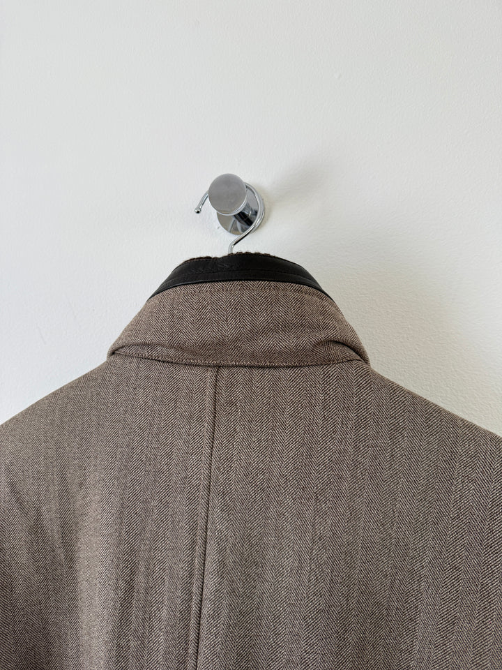 Herringbone Long Coat