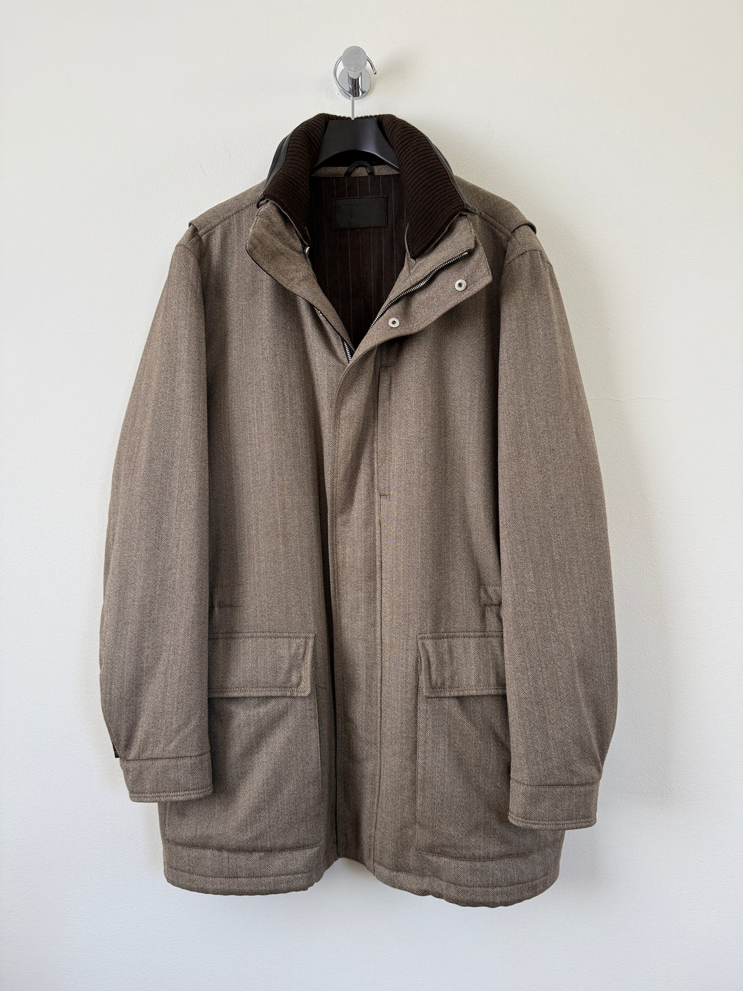 Herringbone Long Coat