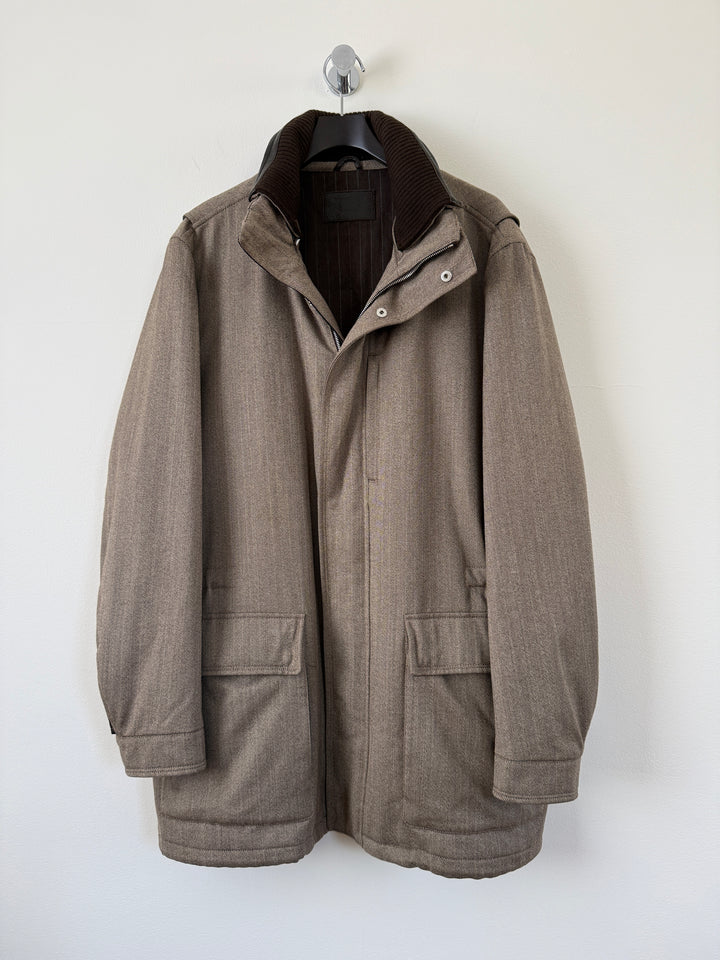 Herringbone Long Coat