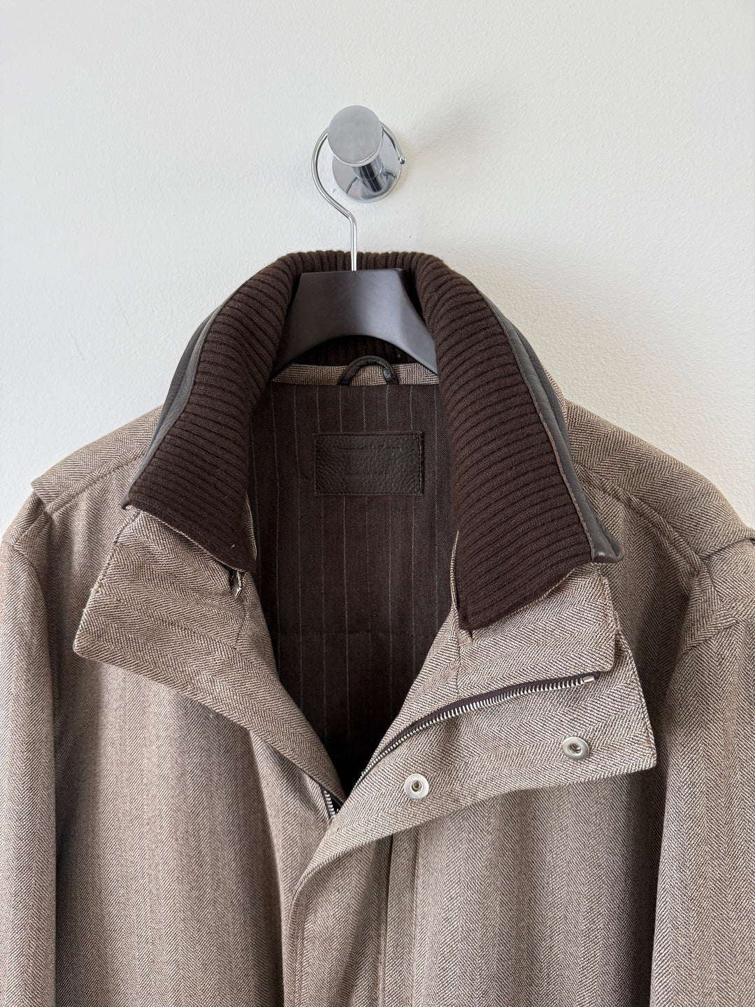 Herringbone Long Coat