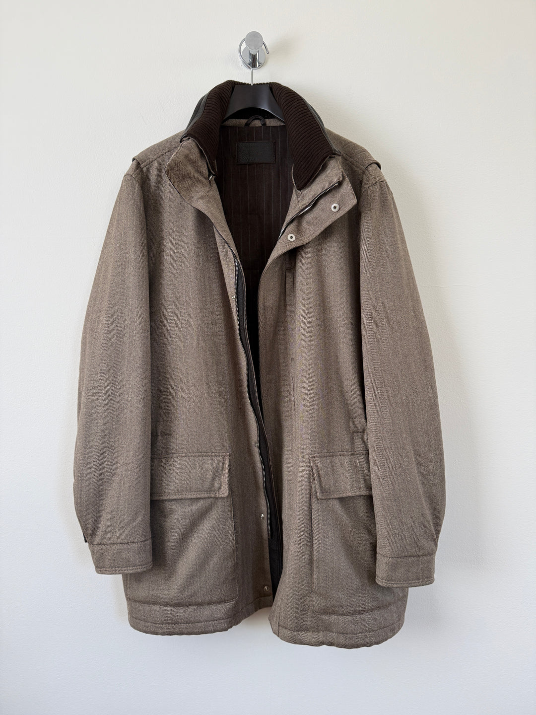 Herringbone Long Coat