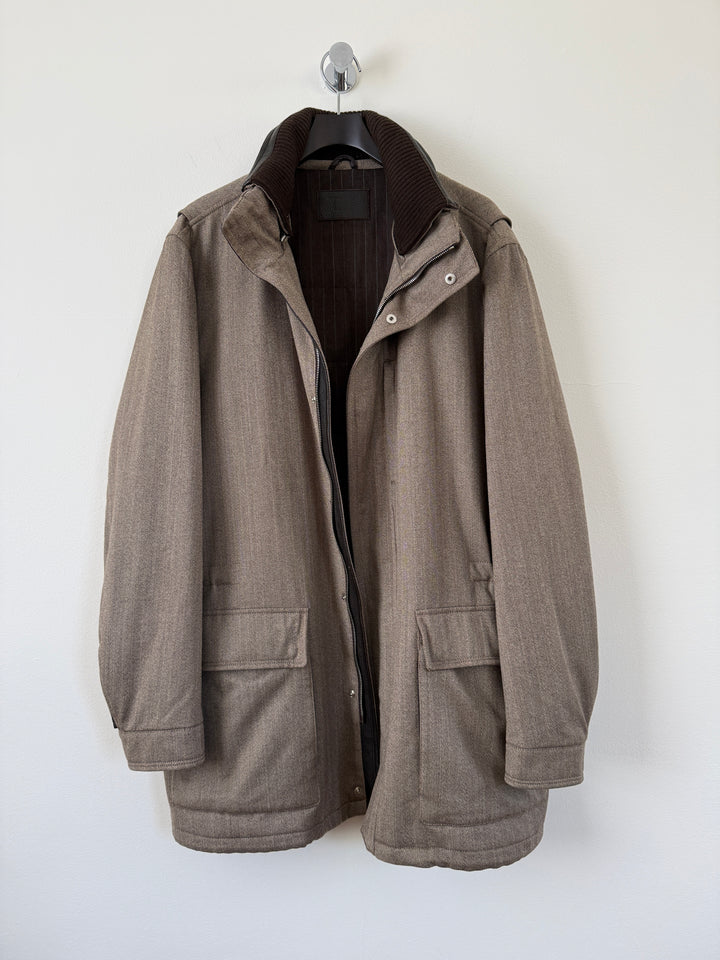 Herringbone Long Coat