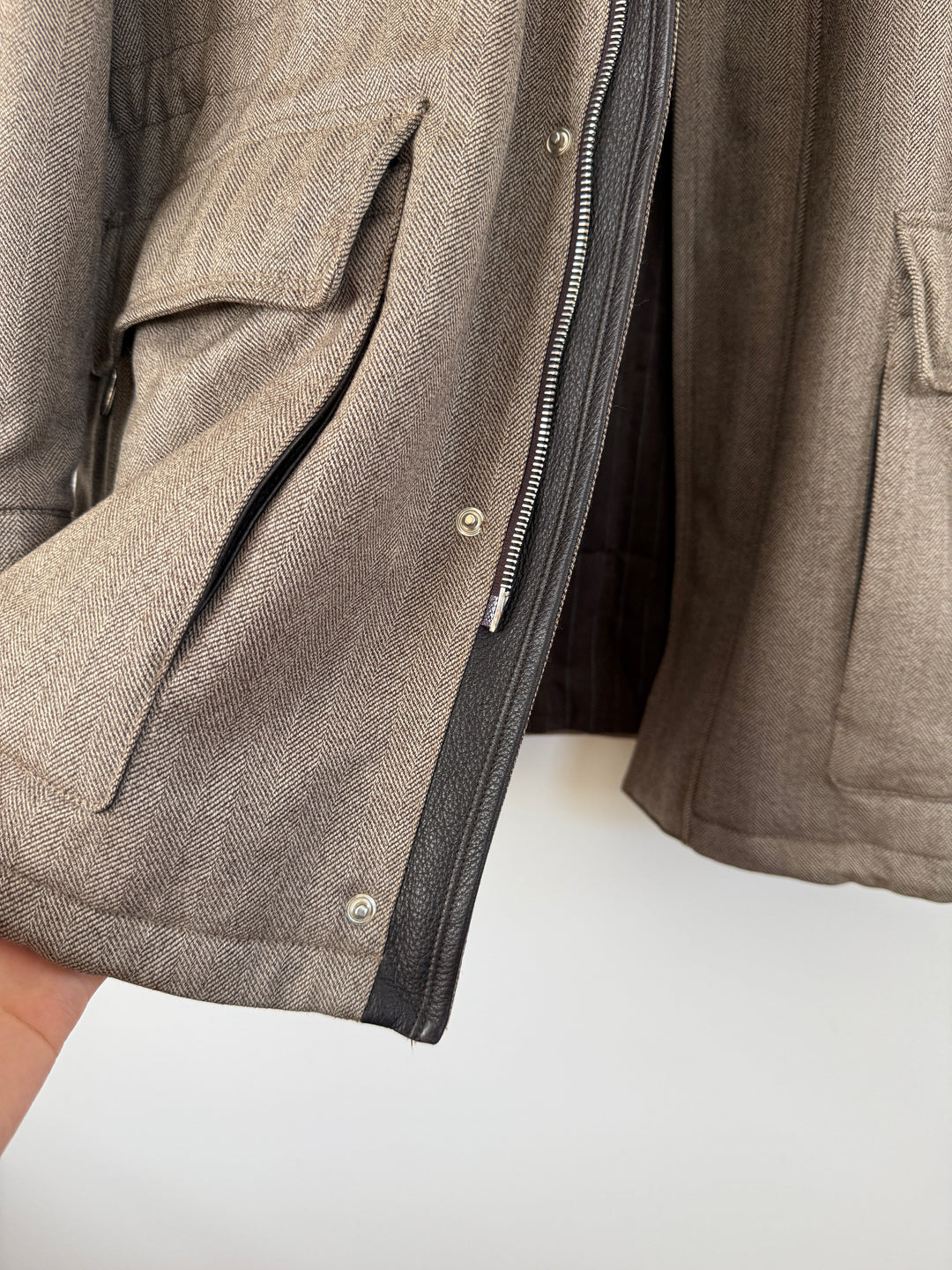 Herringbone Long Coat