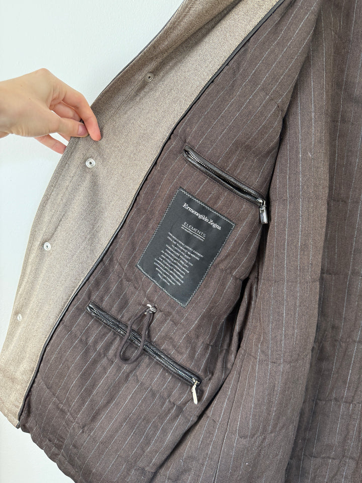 Herringbone Long Coat