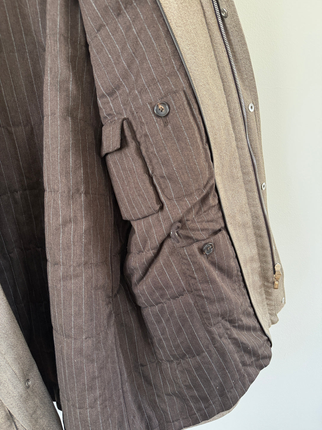 Herringbone Long Coat