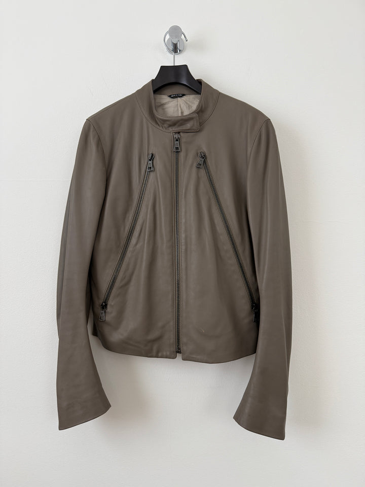 2012 5 Zip Leather Moto Jacket