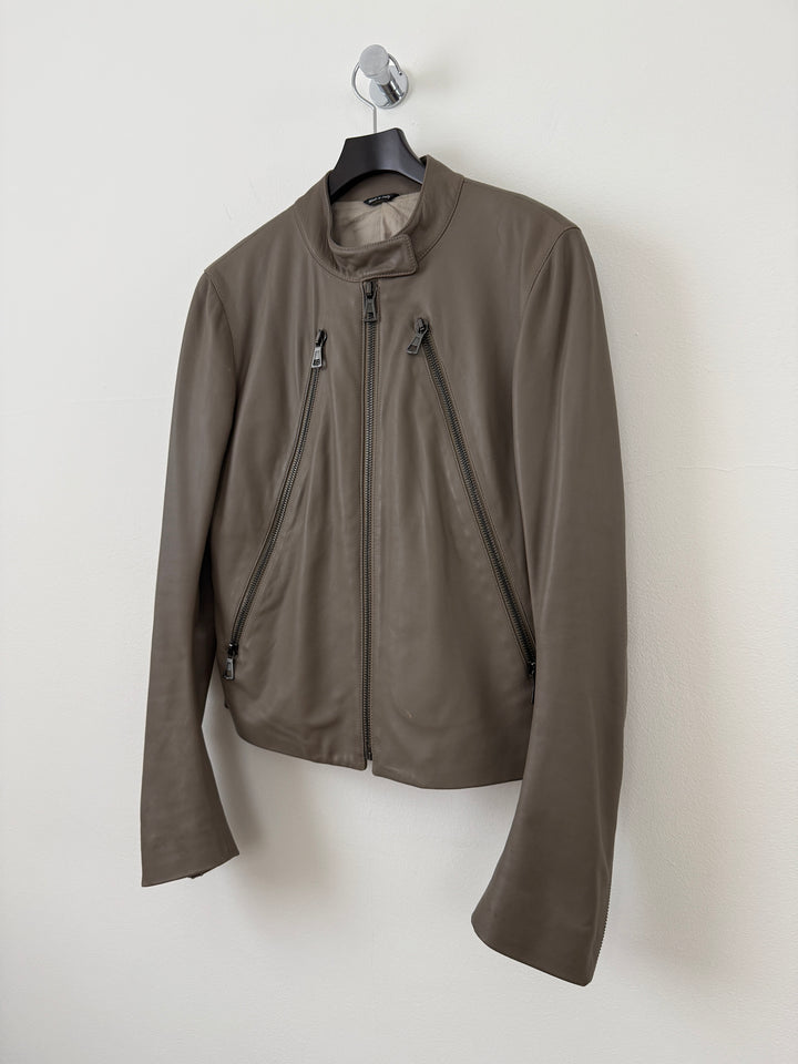 2012 5 Zip Leather Moto Jacket