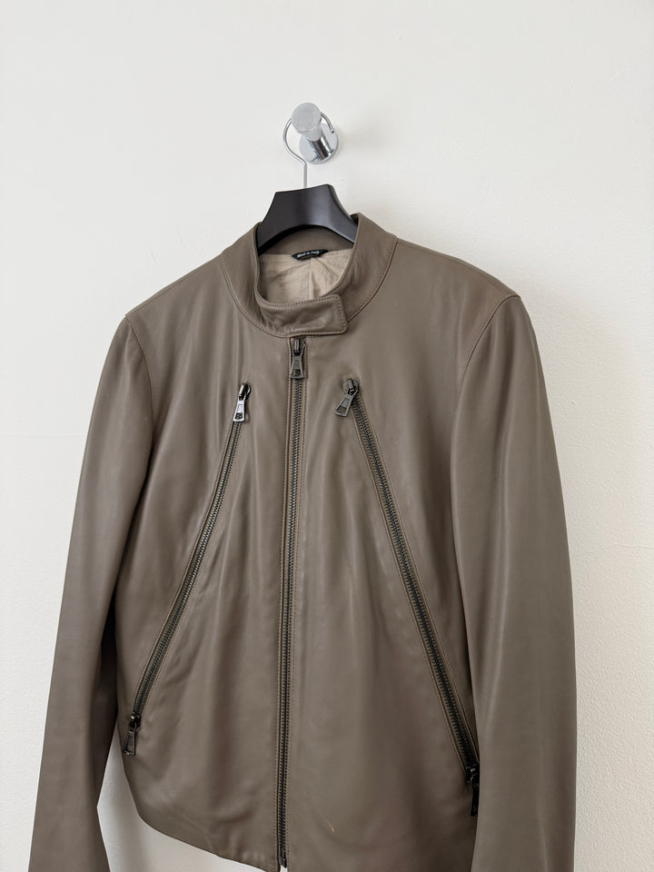 2012 5 Zip Leather Moto Jacket