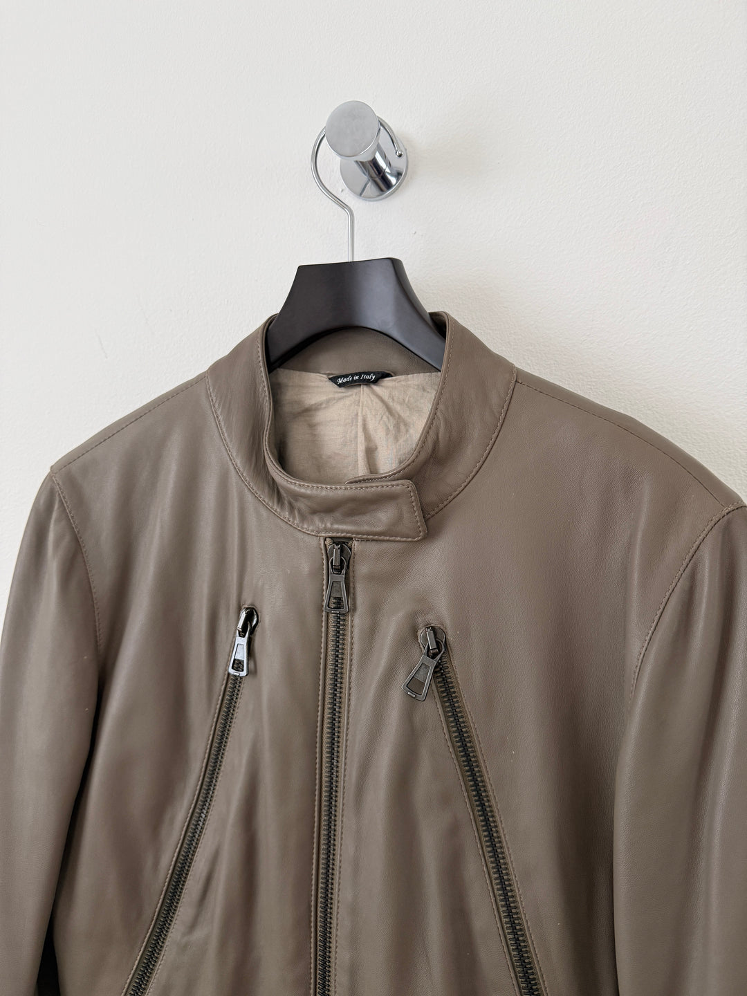 2012 5 Zip Leather Moto Jacket