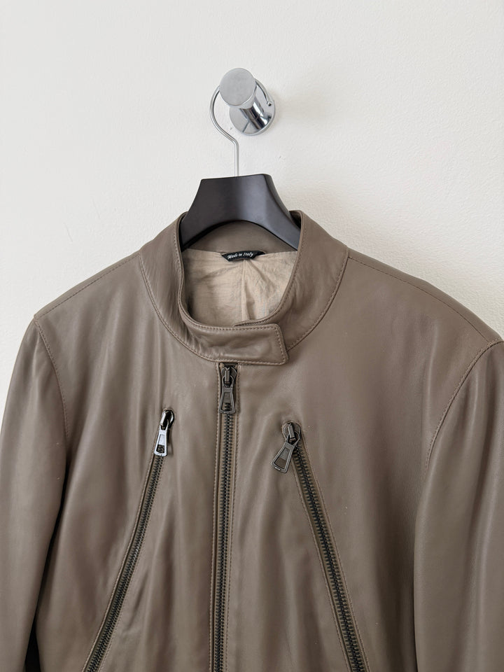 2012 5 Zip Leather Moto Jacket