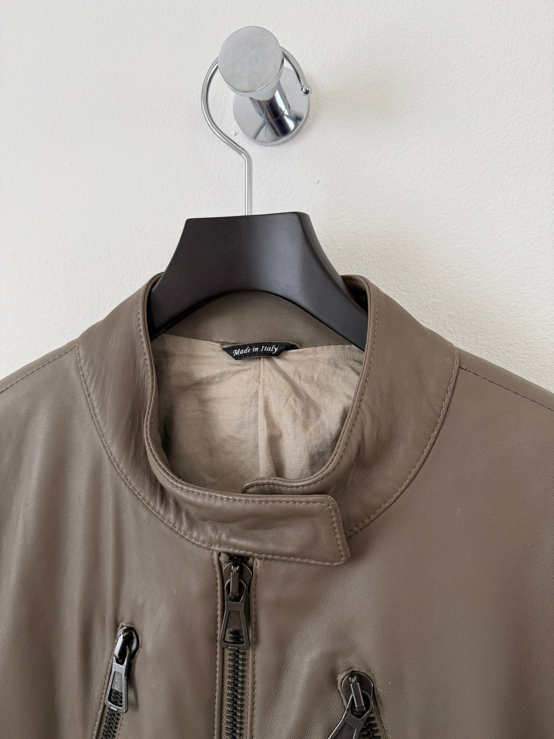 2012 5 Zip Leather Moto Jacket