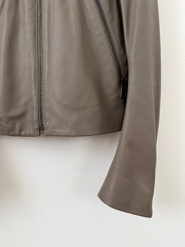 2012 5 Zip Leather Moto Jacket
