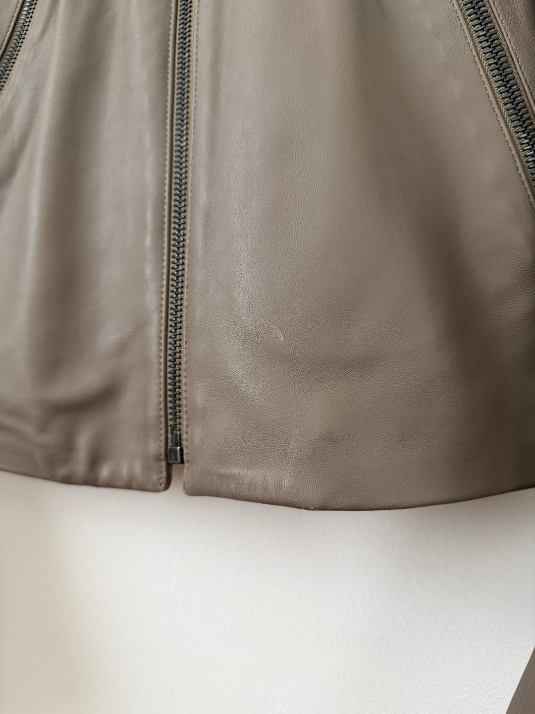2012 5 Zip Leather Moto Jacket