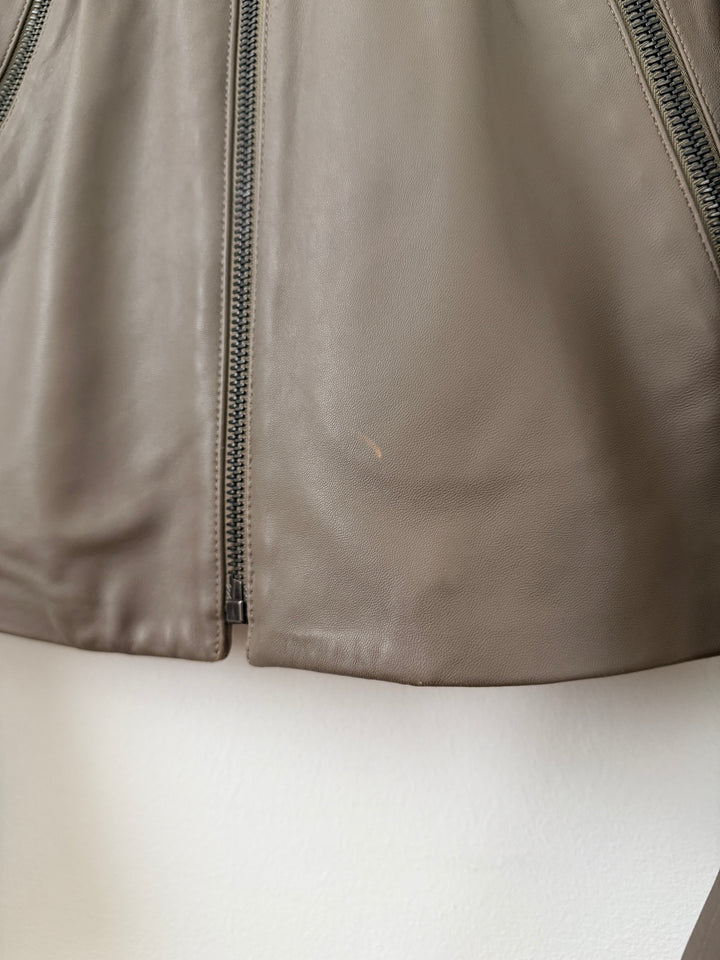 2012 5 Zip Leather Moto Jacket