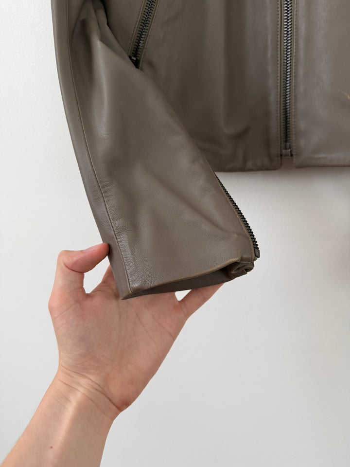 2012 5 Zip Leather Moto Jacket