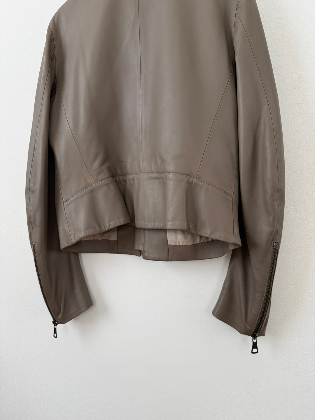 2012 5 Zip Leather Moto Jacket