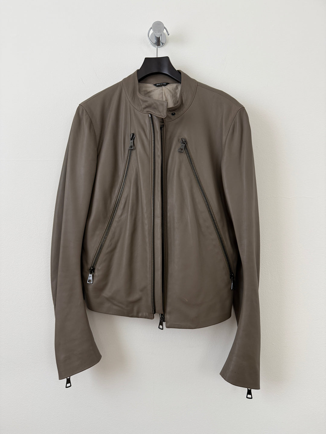 2012 5 Zip Leather Moto Jacket