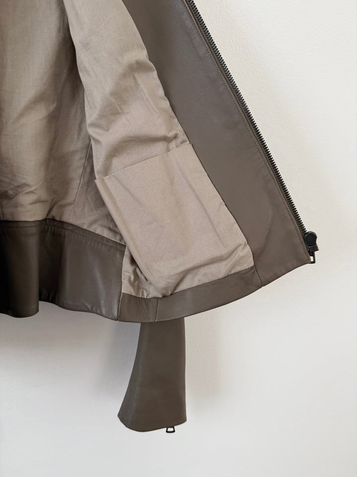2012 5 Zip Leather Moto Jacket