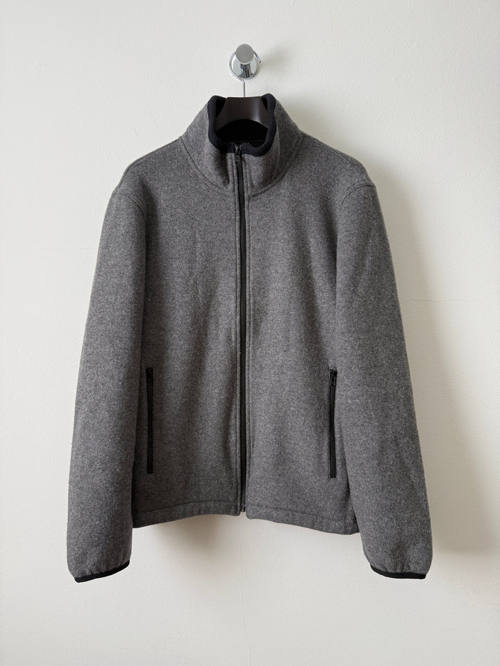 Grey Everyday Fleece Jacket in Wool/Nylon