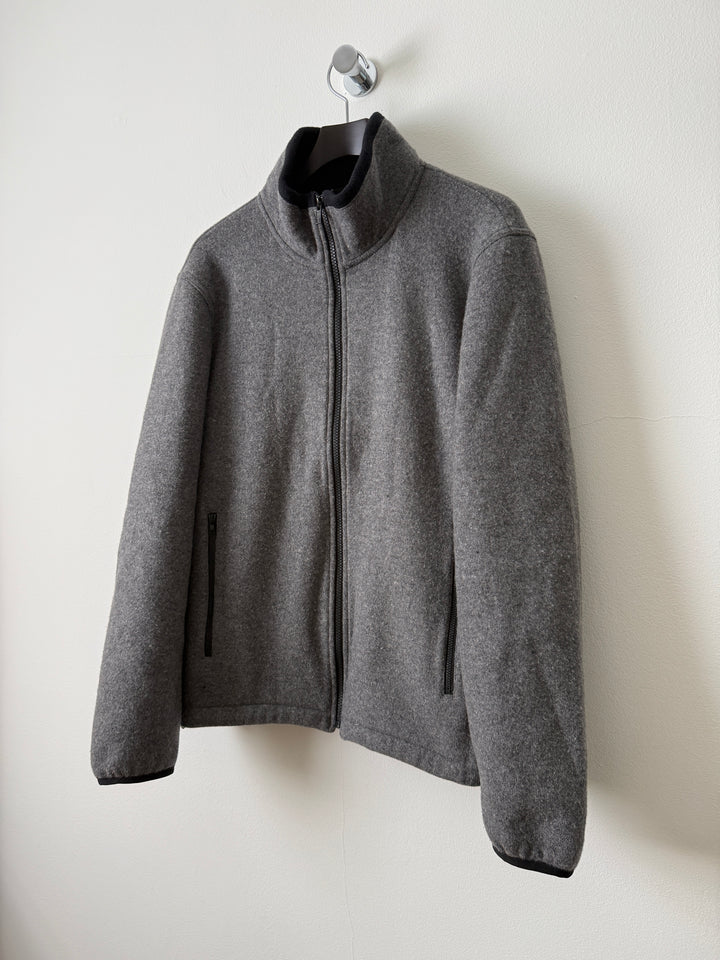 Grey Everyday Fleece Jacket in Wool/Nylon