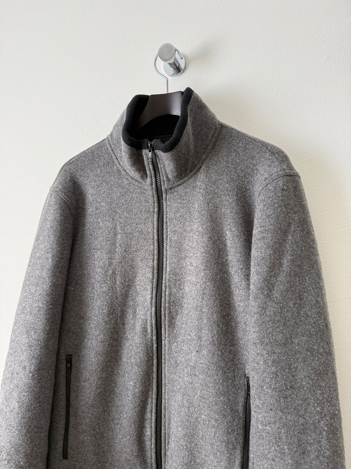 Grey Everyday Fleece Jacket in Wool/Nylon