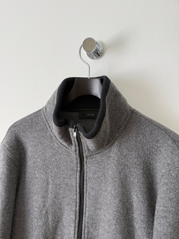 Grey Everyday Fleece Jacket in Wool/Nylon