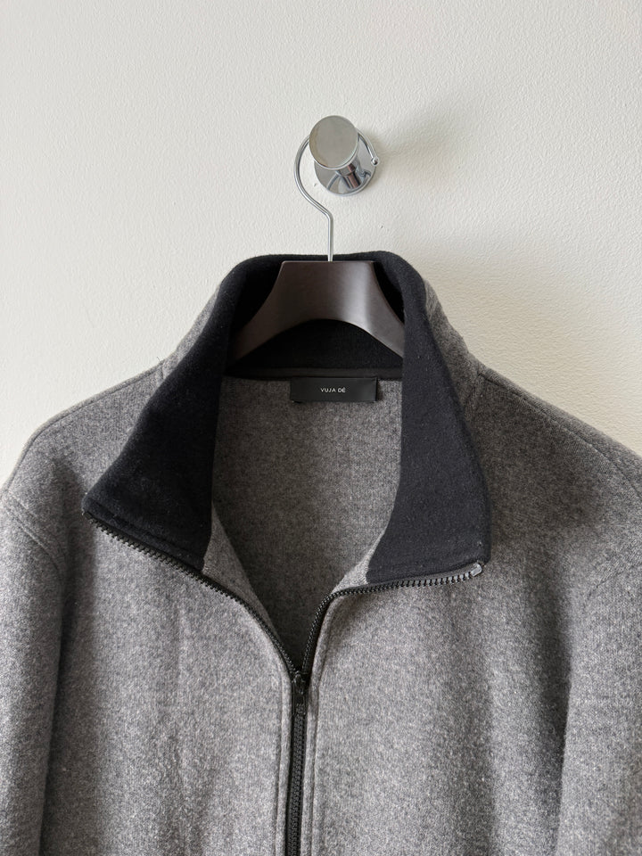 Grey Everyday Fleece Jacket in Wool/Nylon