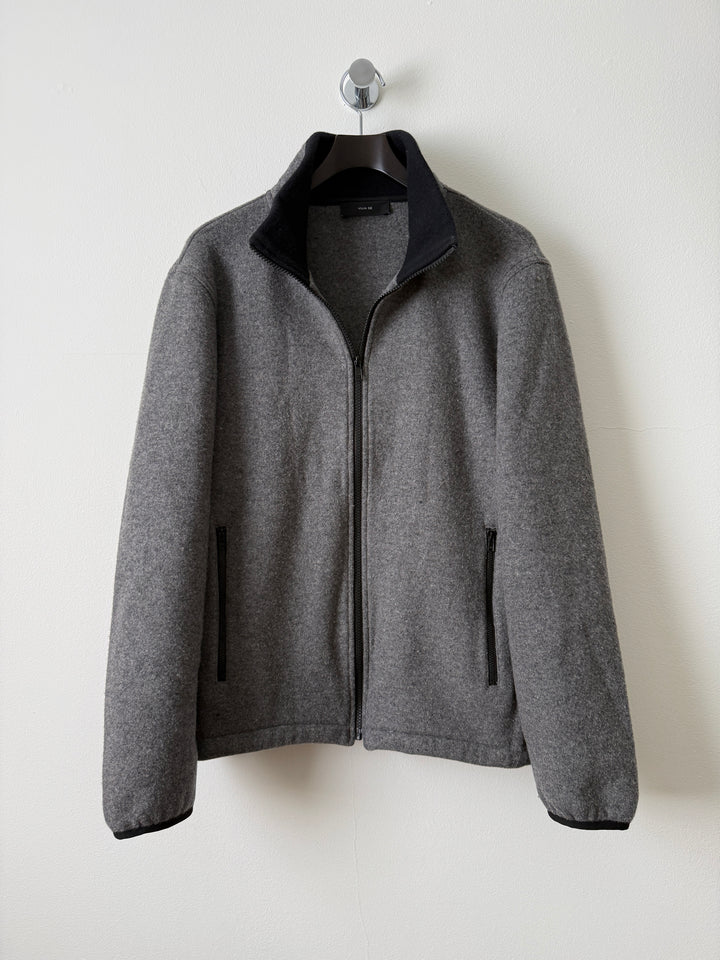 Grey Everyday Fleece Jacket in Wool/Nylon