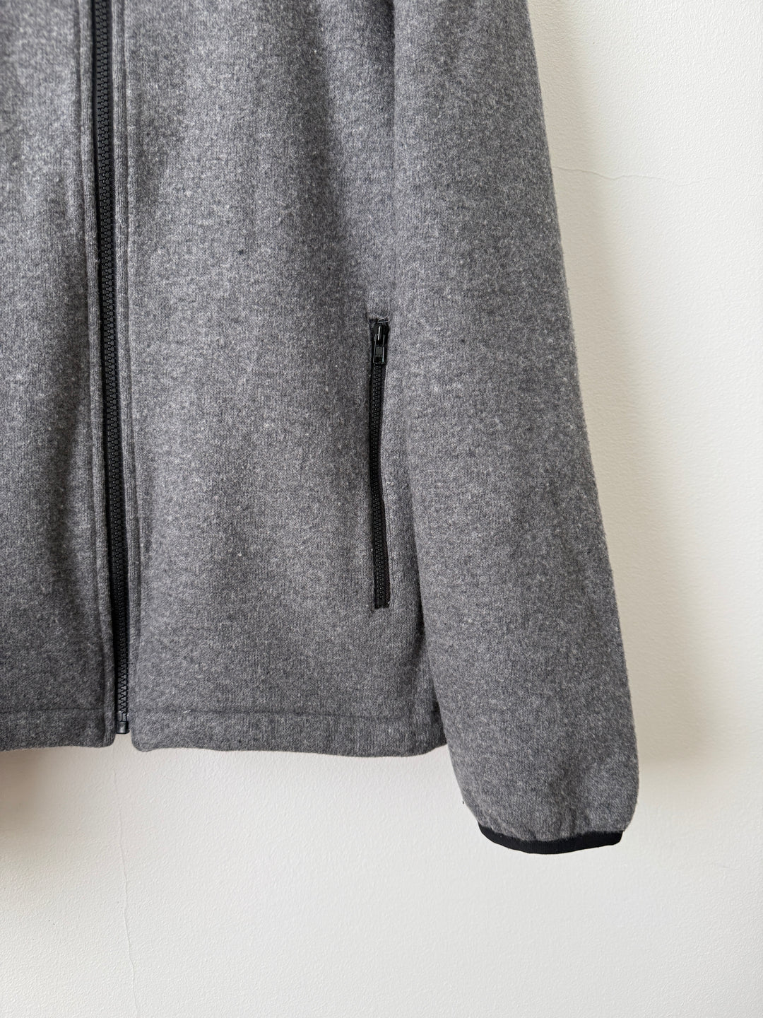 Grey Everyday Fleece Jacket in Wool/Nylon