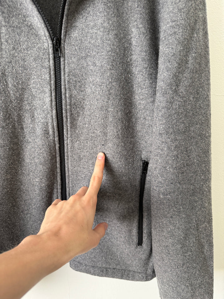 Grey Everyday Fleece Jacket in Wool/Nylon