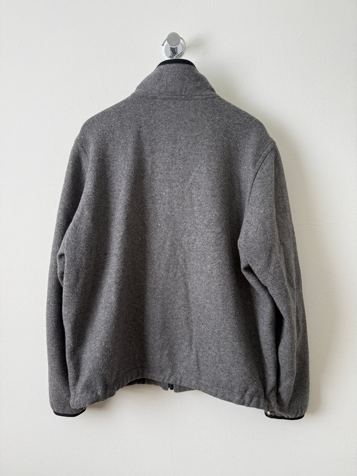 Grey Everyday Fleece Jacket in Wool/Nylon