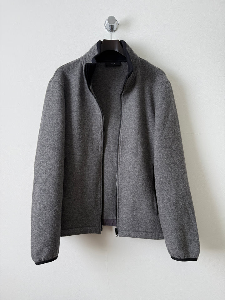 Grey Everyday Fleece Jacket in Wool/Nylon