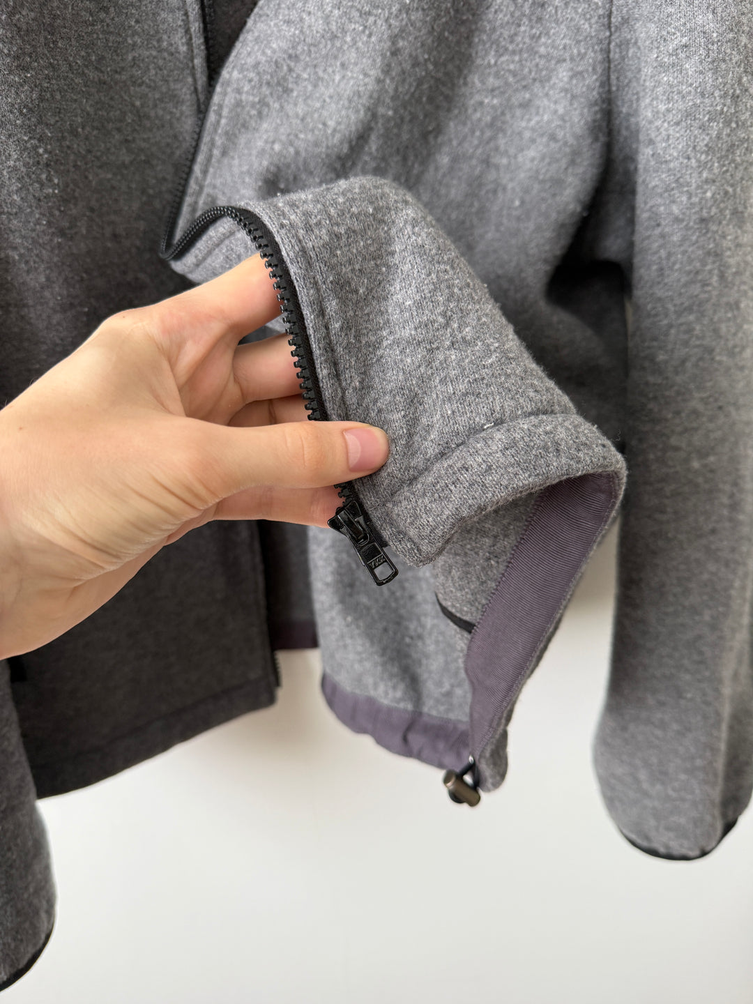 Grey Everyday Fleece Jacket in Wool/Nylon