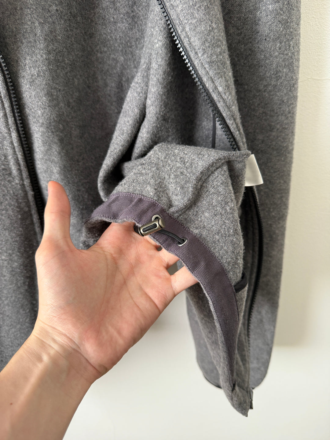 Grey Everyday Fleece Jacket in Wool/Nylon
