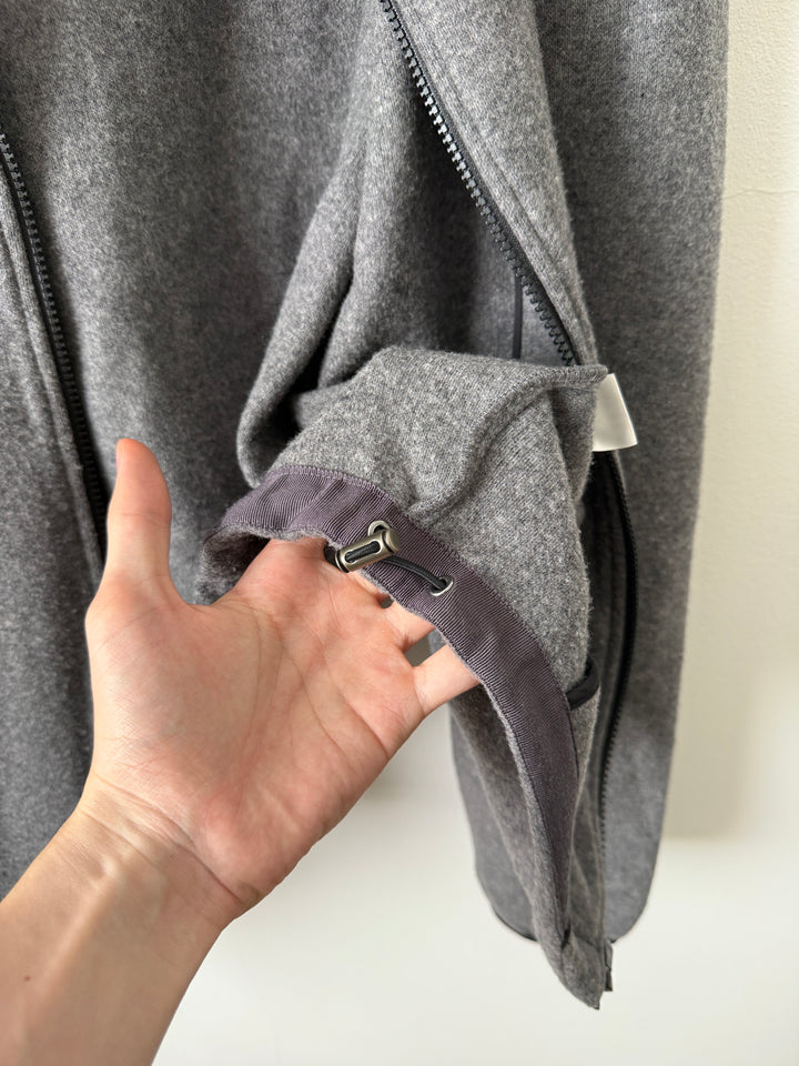 Grey Everyday Fleece Jacket in Wool/Nylon