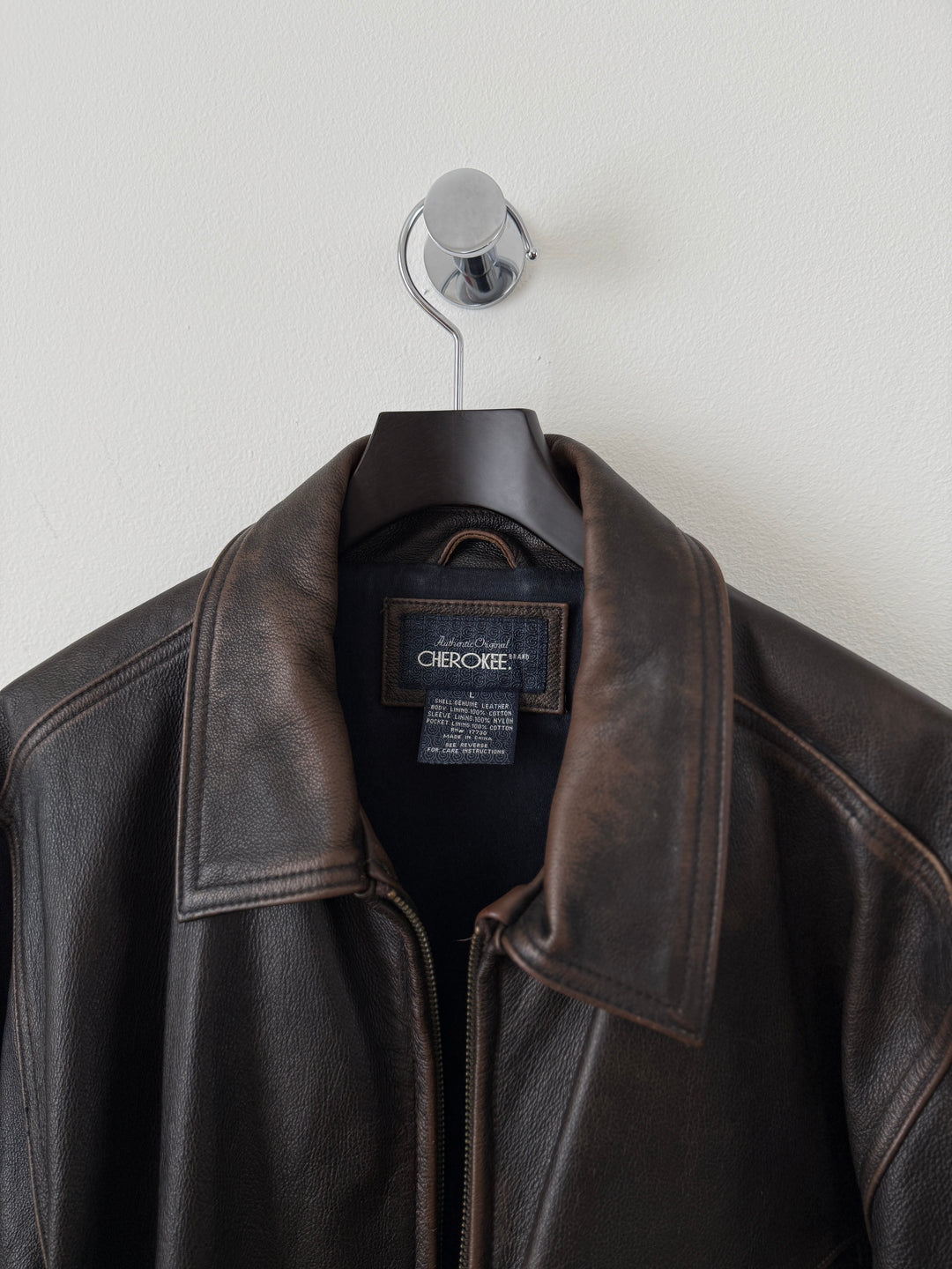 Cherokee Brown Vintage Leather Jacket