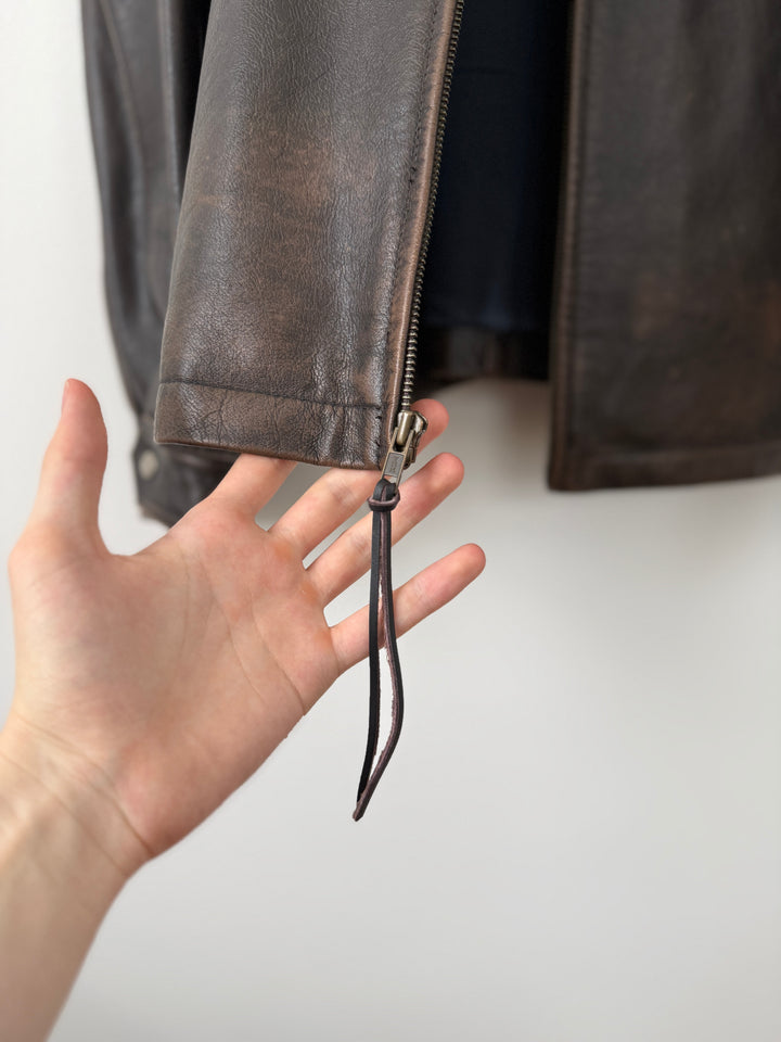 Cherokee Brown Vintage Leather Jacket