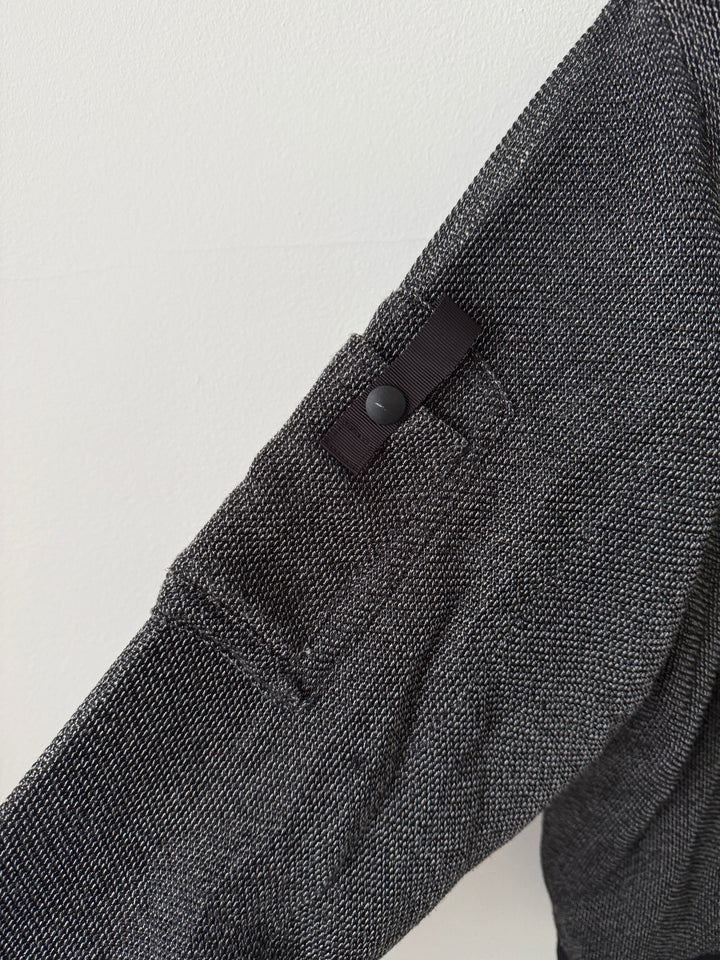 Grey Textured Bomber Jacket