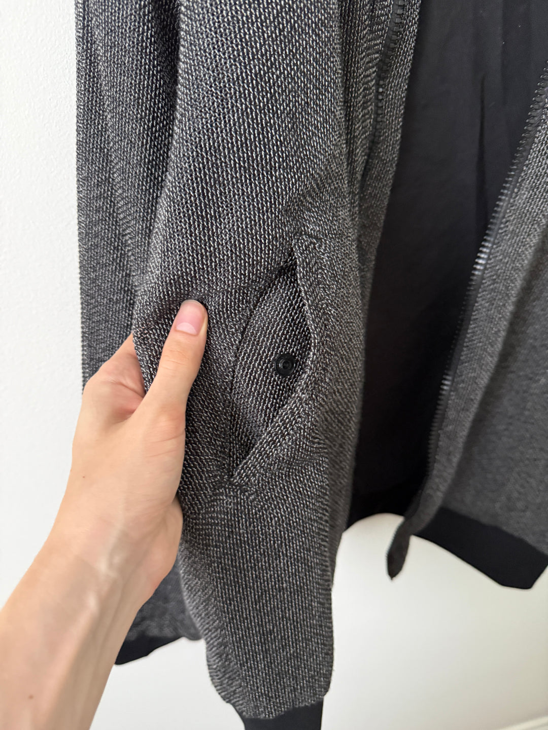 Grey Textured Bomber Jacket