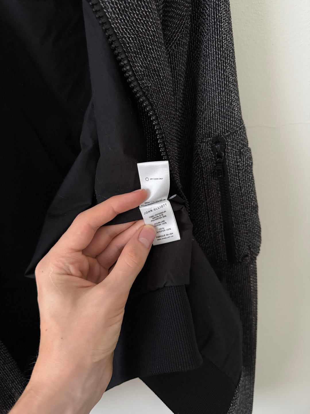 Grey Textured Bomber Jacket