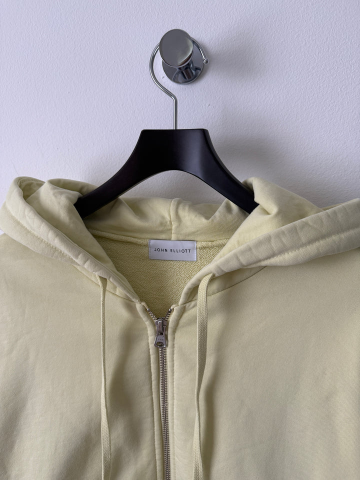 Pale Yellow Zip Up Hoodie
